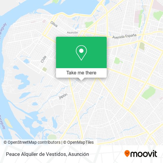 Peace Alquiler de Vestidos map