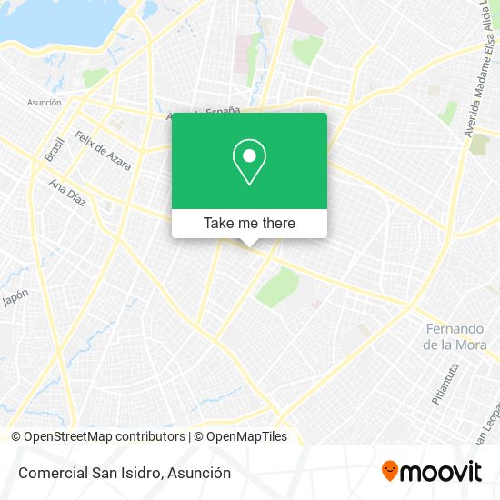 Comercial San Isidro map