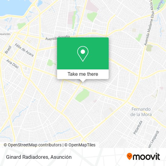 Mapa de Ginard Radiadores