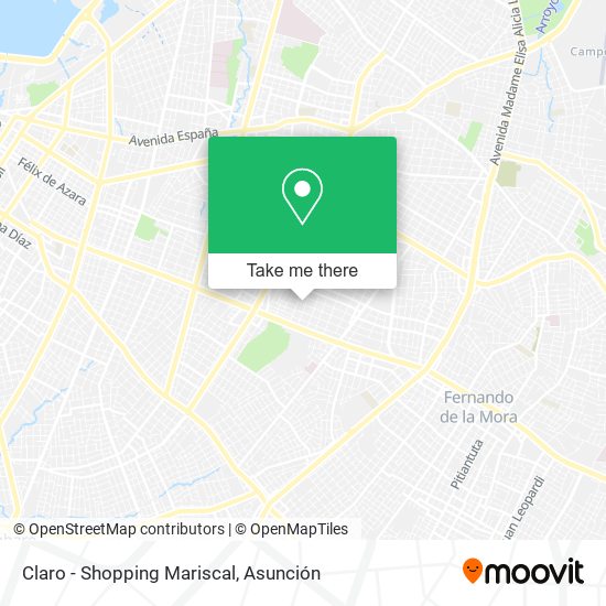 Claro - Shopping Mariscal map