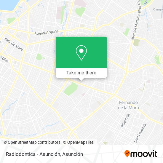 Radiodontica - Asunción map