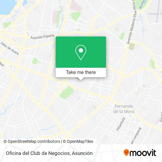 Oficina del Club de Negocios map