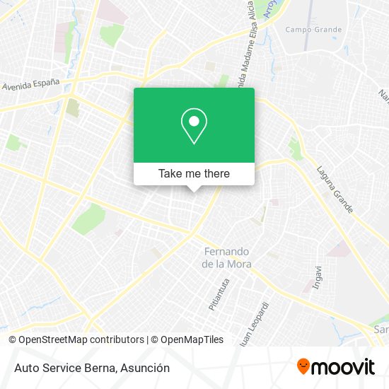 Auto Service Berna map