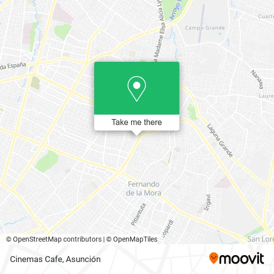 Cinemas Cafe map