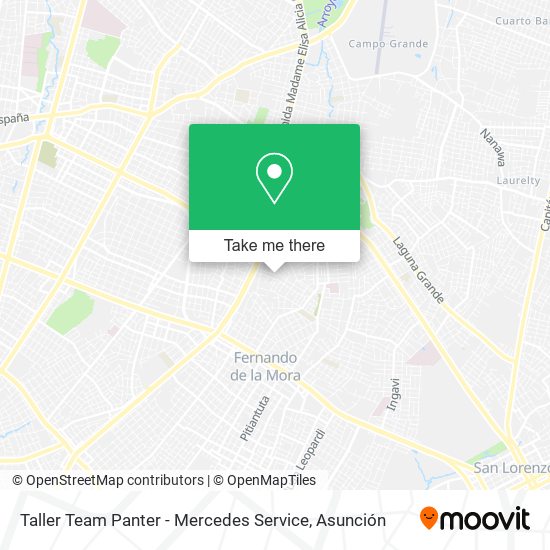 Mapa de Taller Team Panter - Mercedes Service