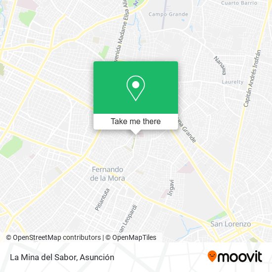 La Mina del Sabor map