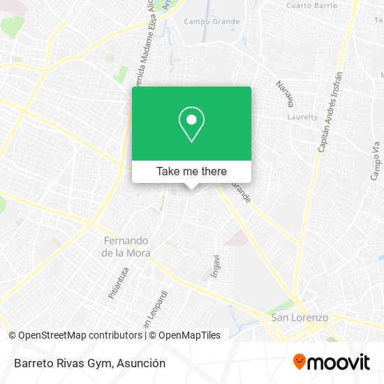 Barreto Rivas Gym map