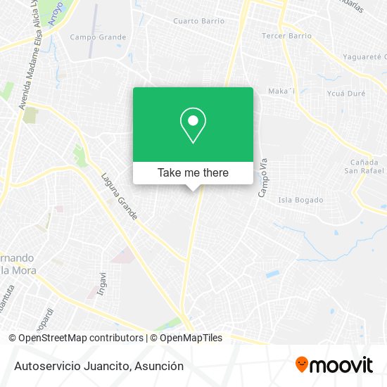 Autoservicio Juancito map