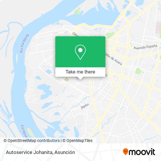 Autoservice Johanita map