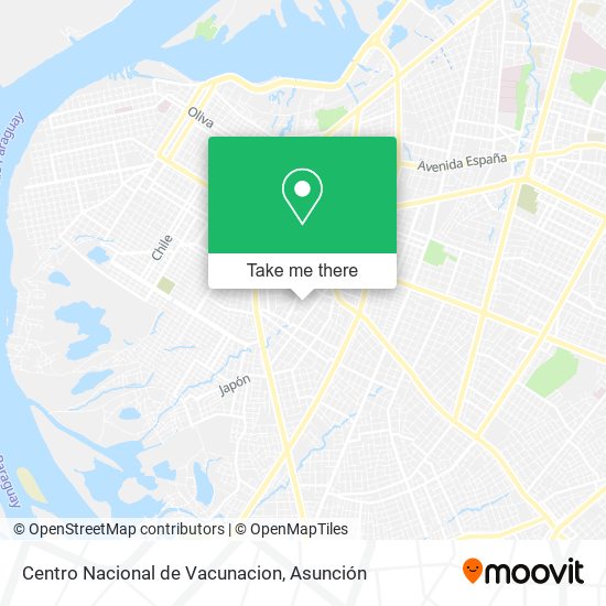Centro Nacional de Vacunacion map