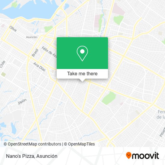 Nano's Pizza map