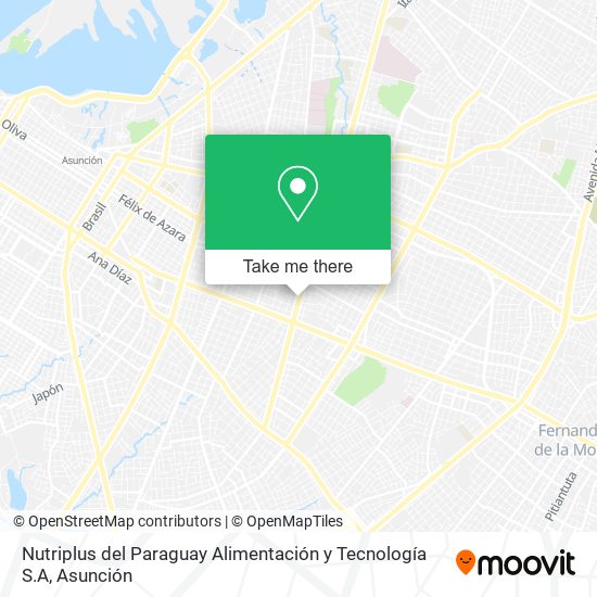 Nutriplus del Paraguay Alimentación y Tecnología S.A map