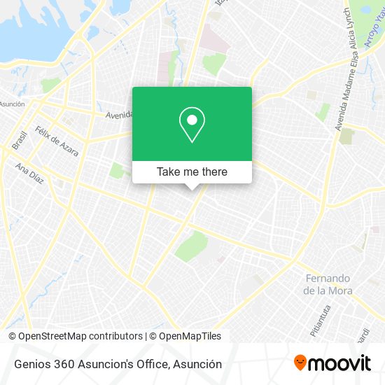 Genios 360 Asuncion's Office map