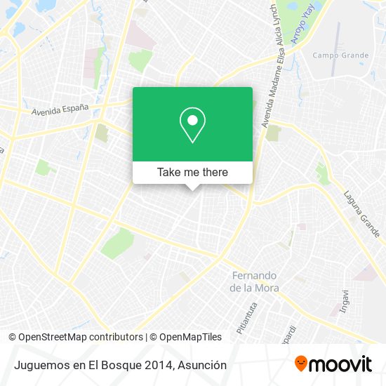 Mapa de Juguemos en El Bosque 2014