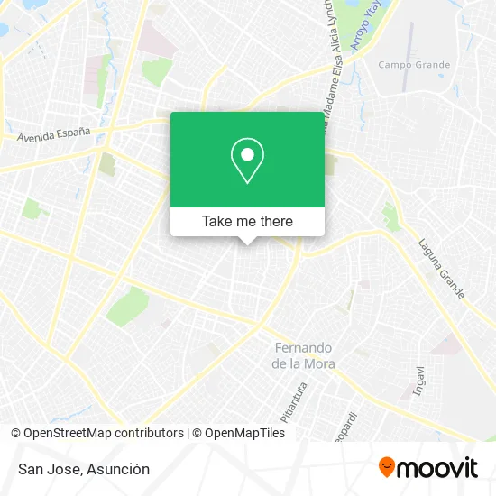 Mapa de San Jose