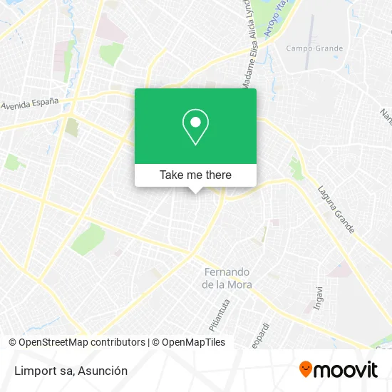 Limport sa map