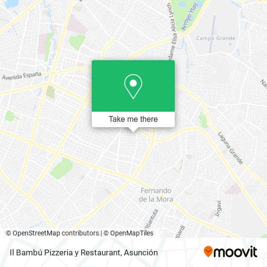 Il Bambú Pizzeria y Restaurant map