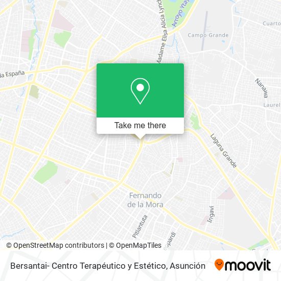 Mapa de Bersantai- Centro Terapéutico y Estético