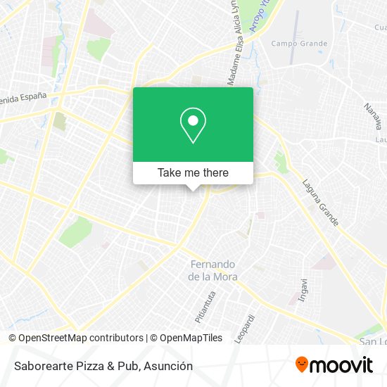 Saborearte Pizza & Pub map