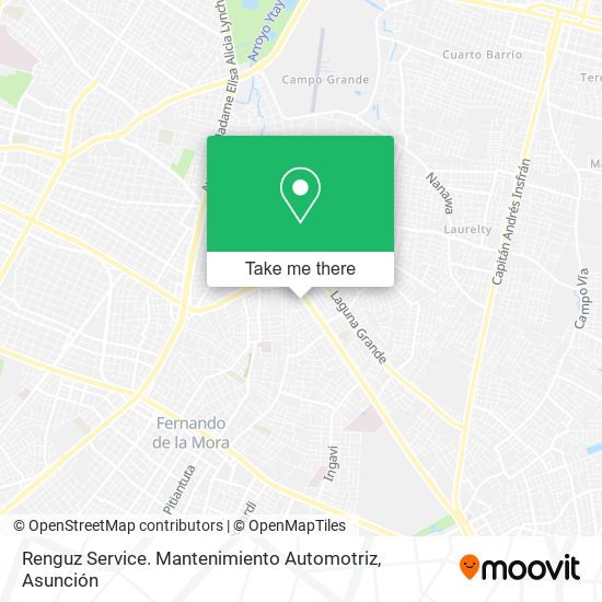 Mapa de Renguz Service. Mantenimiento Automotriz