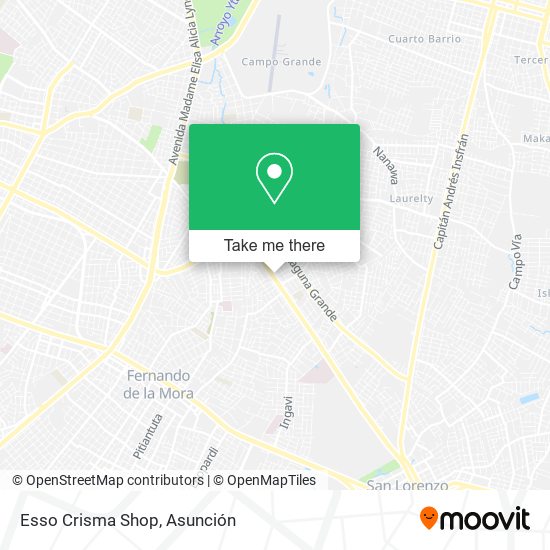 Esso Crisma Shop map