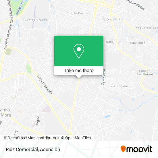 Ruiz Comercial map