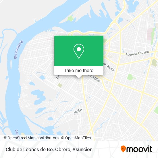 Club de Leones de Bo. Obrero map