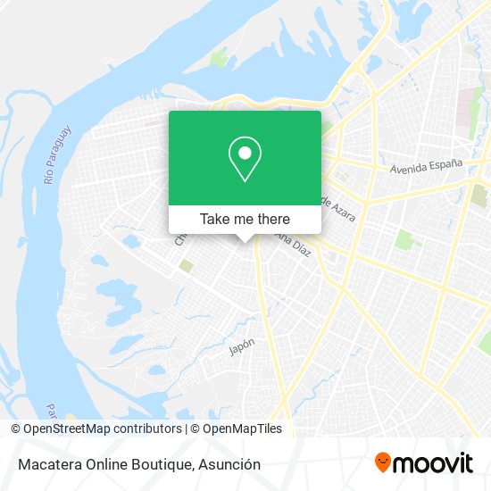 Macatera Online Boutique map