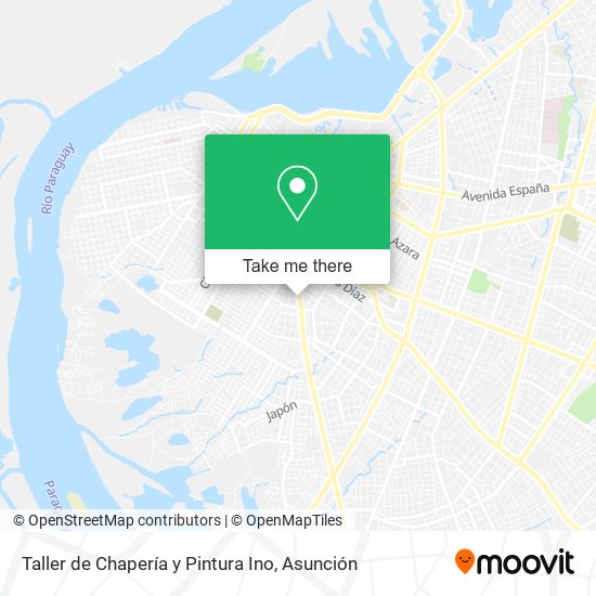 Mapa de Taller de Chapería y Pintura Ino