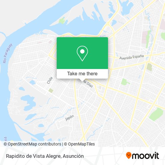 Rapidito de Vista Alegre map