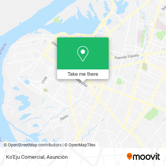 Ko'Eju Comercial map