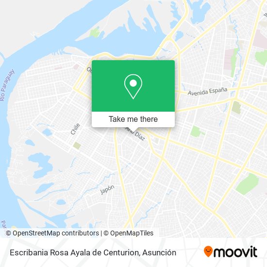 Mapa de Escribania Rosa Ayala de Centurion