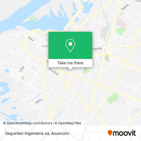 Mapa de Seguritec Ingeniería sa