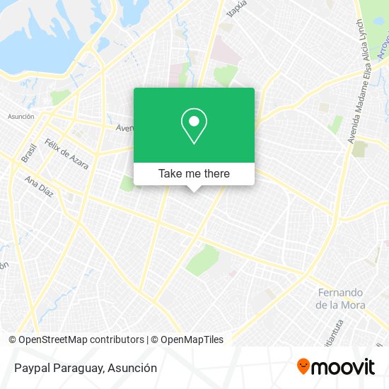 Paypal Paraguay map