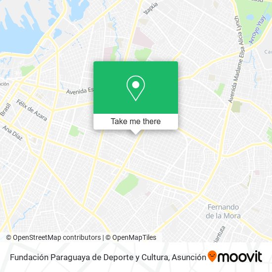 Mapa de Fundación Paraguaya de Deporte y Cultura