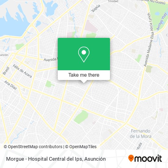 Morgue - Hospital Central del Ips map
