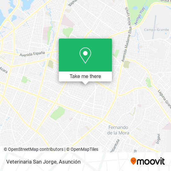 Mapa de Veterinaria San Jorge