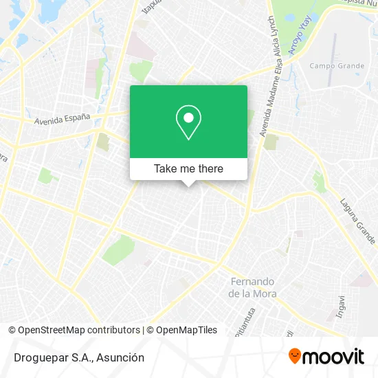 Droguepar S.A. map