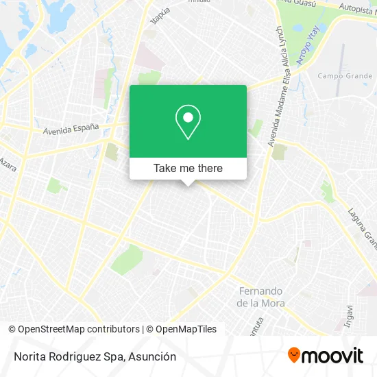 Norita Rodriguez Spa map