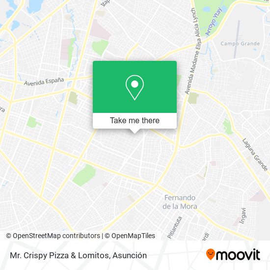 Mapa de Mr. Crispy Pizza & Lomitos