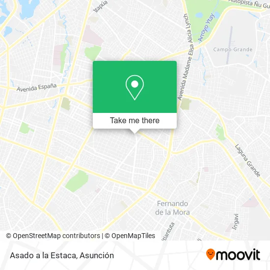 Asado a la Estaca map