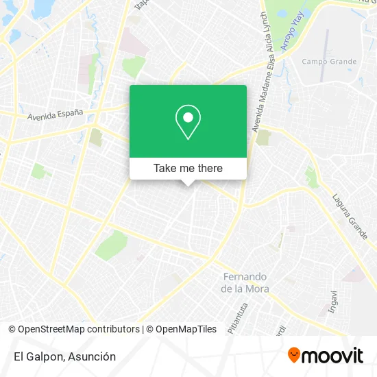 El Galpon map