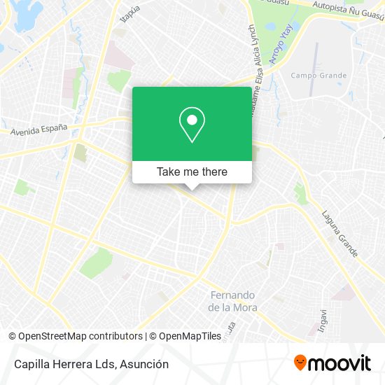 Capilla Herrera Lds map