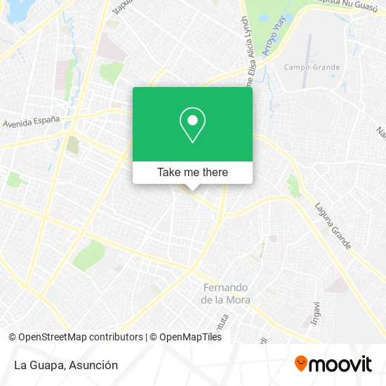 La Guapa map