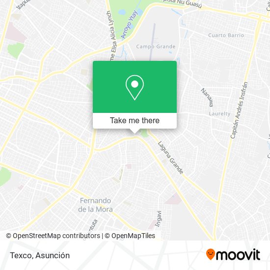 Texco map