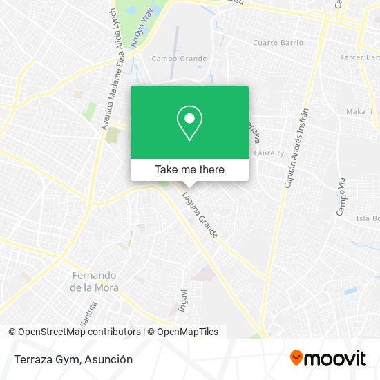 Mapa de Terraza Gym