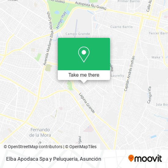 Mapa de Elba Apodaca Spa y Peluquería