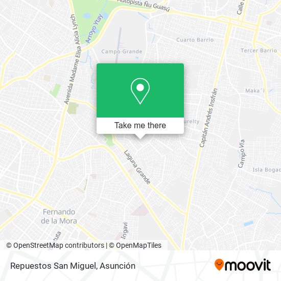 Repuestos San Miguel map