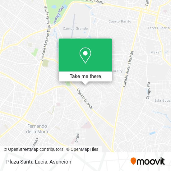 Mapa de Plaza Santa Lucia