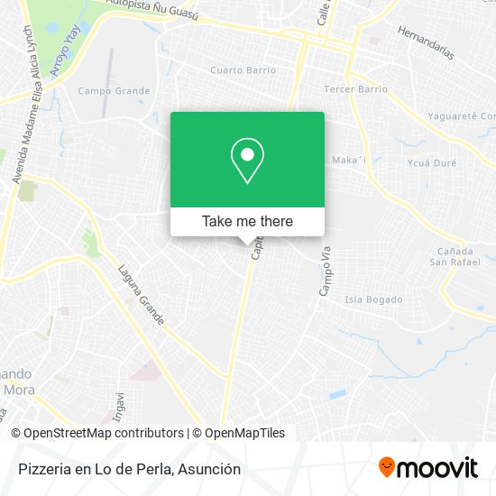 Pizzeria en Lo de Perla map